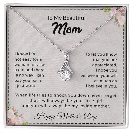 To My Beautiful Mom | Alluring Beauty necklace