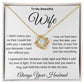 To my Beautiful Wife (love knot necklace)