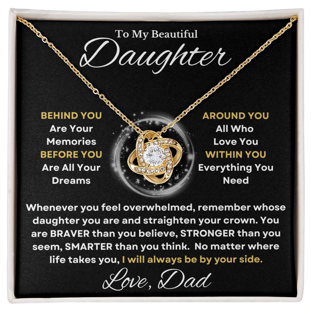 Beautiful Daughter Gift "I Will Always Be By Your Side". Love Dad