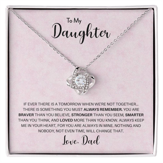 To My Daughter | Love Knot Necklace