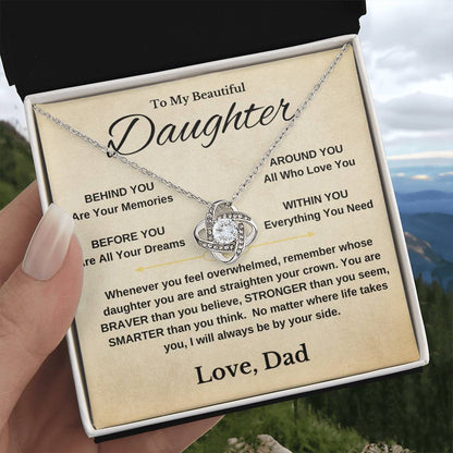 Daughter Gift "I Will Always Be By Your Side". Love Dad