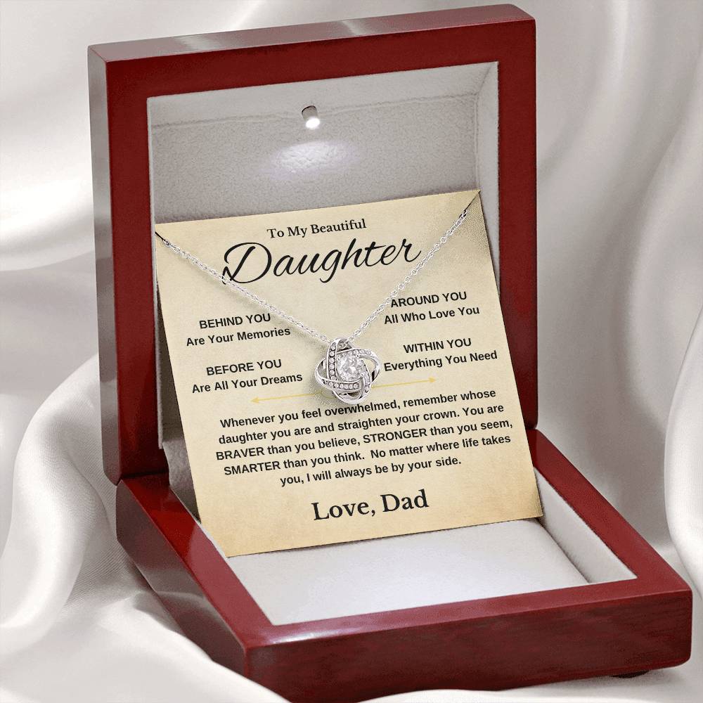 Daughter Gift "I Will Always Be By Your Side". Love Dad